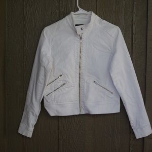 NWT White Denim Jean Jacket Sz S